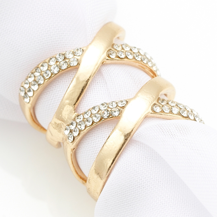 レディース スカーフリング クロスダブルリング | アクセサリーショップPIENA | 詳細画像1 