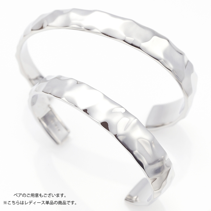 槌目バングル シルバー サージカルステンレス[品番：PENA0011845