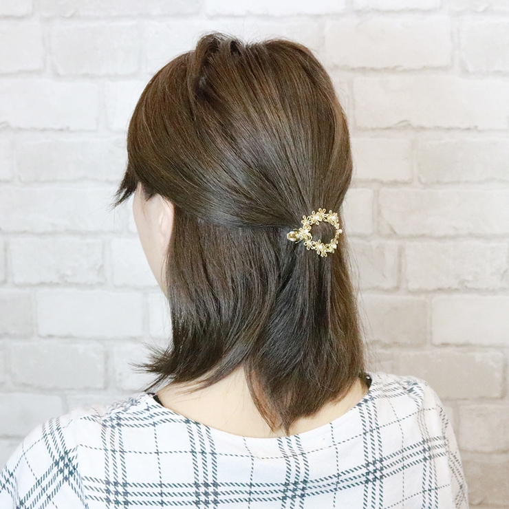 セール】ホマイカフラワーバレッタ（バレッタ/ヘアクリップ