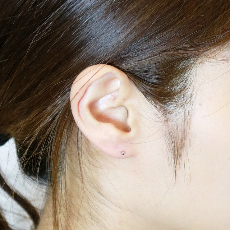 シンプルなボールピアス チタン製ポスト 選べる3色 玉状ピアス 2ミリ | アクセサリーショップPIENA | 詳細画像9