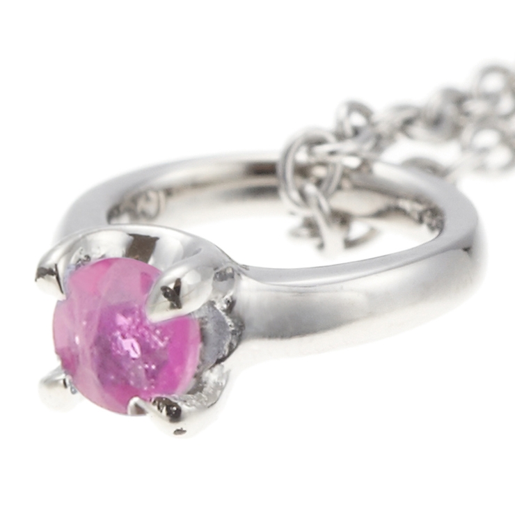 10月の誕生石ベビーリングネックレス ピンクトルマリン 天然石 | アクセサリーショップPIENA | 詳細画像5 