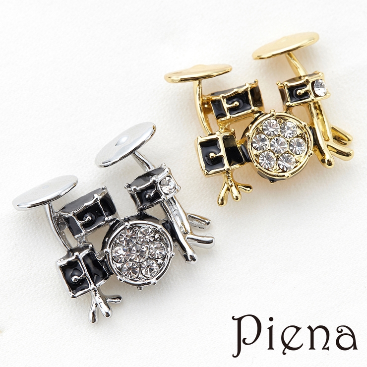 ドラムセットタックピン ニッケルフリー 低金属アレルギー | アクセサリーショップPIENA | 詳細画像1 