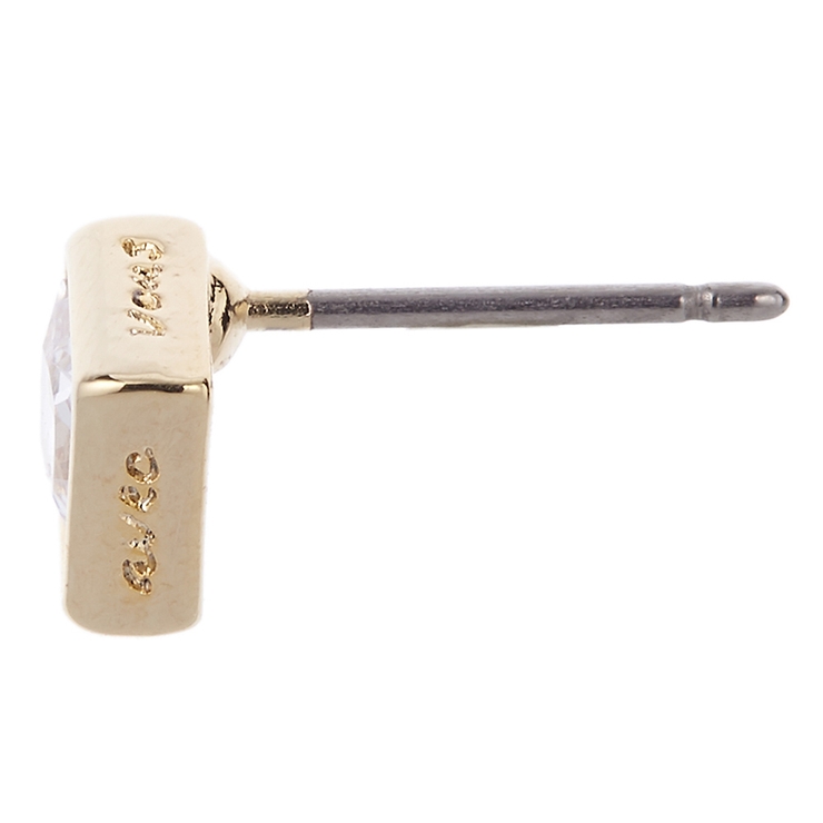 キュービックジルコニアスクエアピアス チタン製ポスト ニッケルフリー | アクセサリーショップPIENA | 詳細画像6 