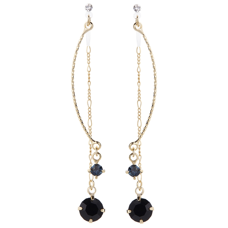 イヤリング レディース 大粒ストーンのバックモチーフチャーム | アクセサリーショップPIENA | 詳細画像5 