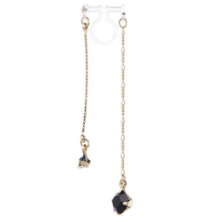 イヤリング レディース 大粒ストーンのバックモチーフチャーム | アクセサリーショップPIENA | 詳細画像7 