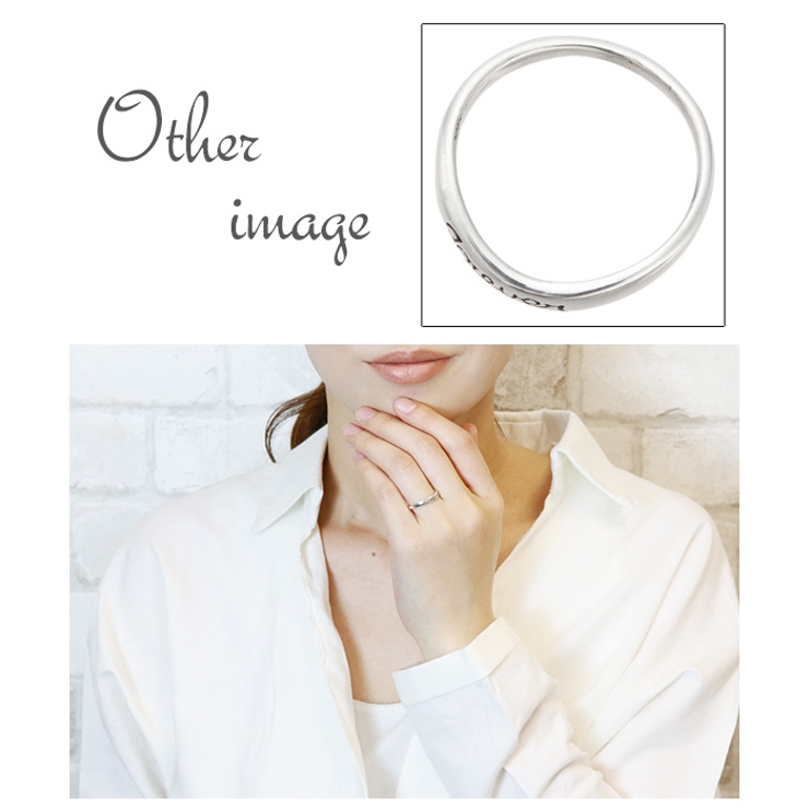 Forever シルバー925製ウェーブリング 文字入り | アクセサリーショップPIENA | 詳細画像3 