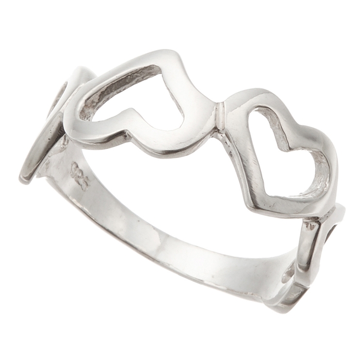 透かしハートフレームリング シルバー925製 シンプル | アクセサリーショップPIENA | 詳細画像4 