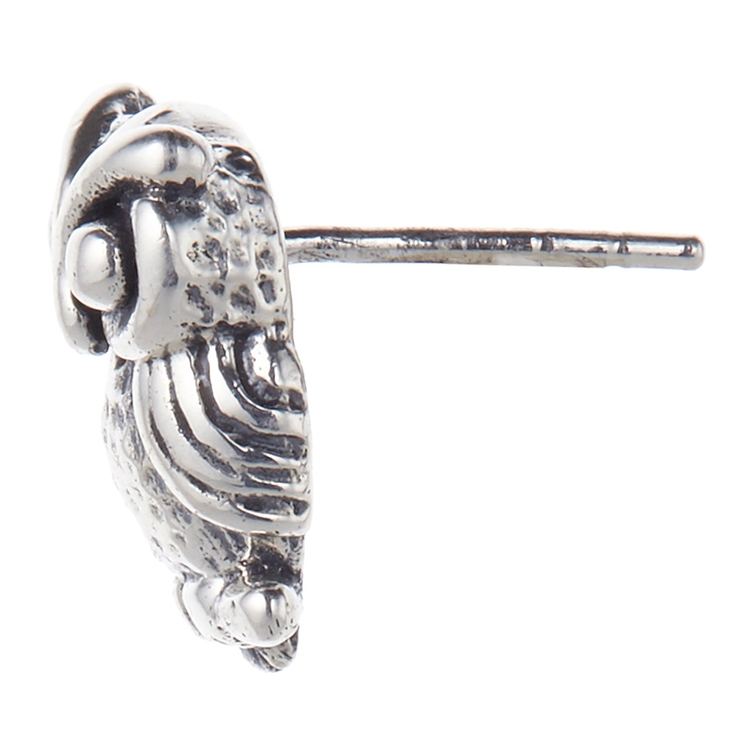 シルバー925製フクロウピアス 梟 アニマル[品番：PENA0014151