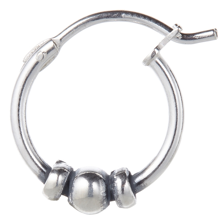 シルバー925製ボールフープピアス 輪っか リングピアス | アクセサリーショップPIENA | 詳細画像5 