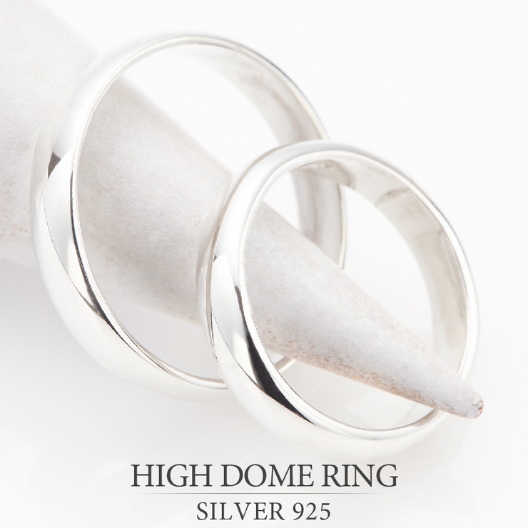 シルバー925製 シンプルラウンドリング 甲丸 | アクセサリーショップPIENA | 詳細画像1 