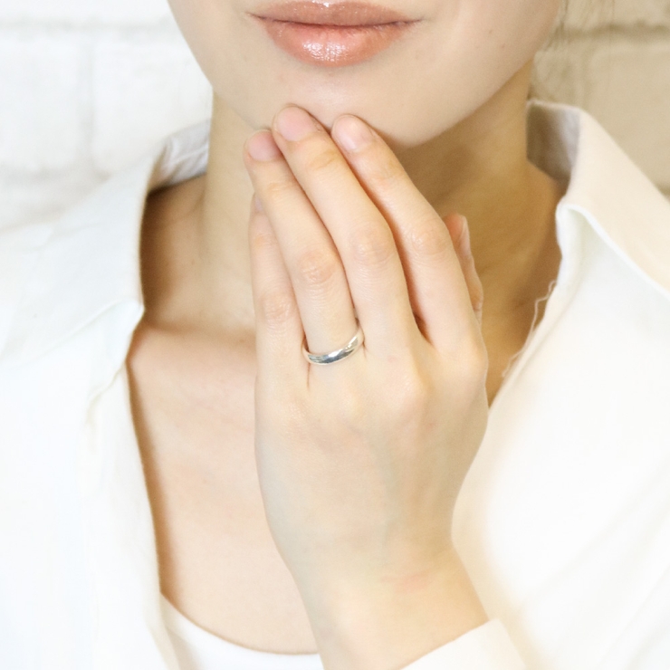 シルバー925製 シンプルラウンドリング 甲丸 | アクセサリーショップPIENA | 詳細画像8 