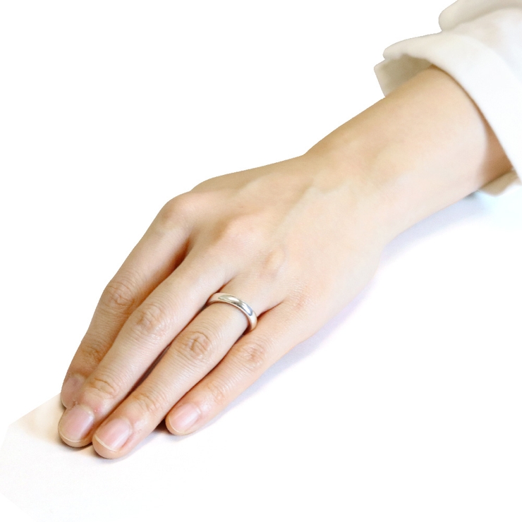 シルバー925製 シンプルラウンドリング 甲丸 | アクセサリーショップPIENA | 詳細画像9 