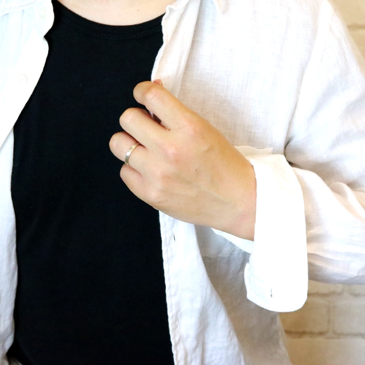 シルバー925製 シンプルラウンドリング 甲丸 | アクセサリーショップPIENA | 詳細画像10 