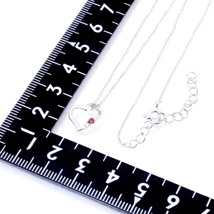 天然ダイヤモンドとアメジストのハート型ペンダント ネックレス 2月の誕生石 | アクセサリーショップPIENA | 詳細画像10 