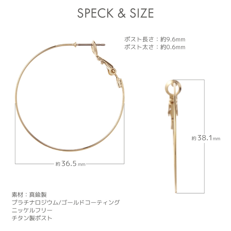 ピアス レディース チタン製ポスト | アクセサリーショップPIENA | 詳細画像7 