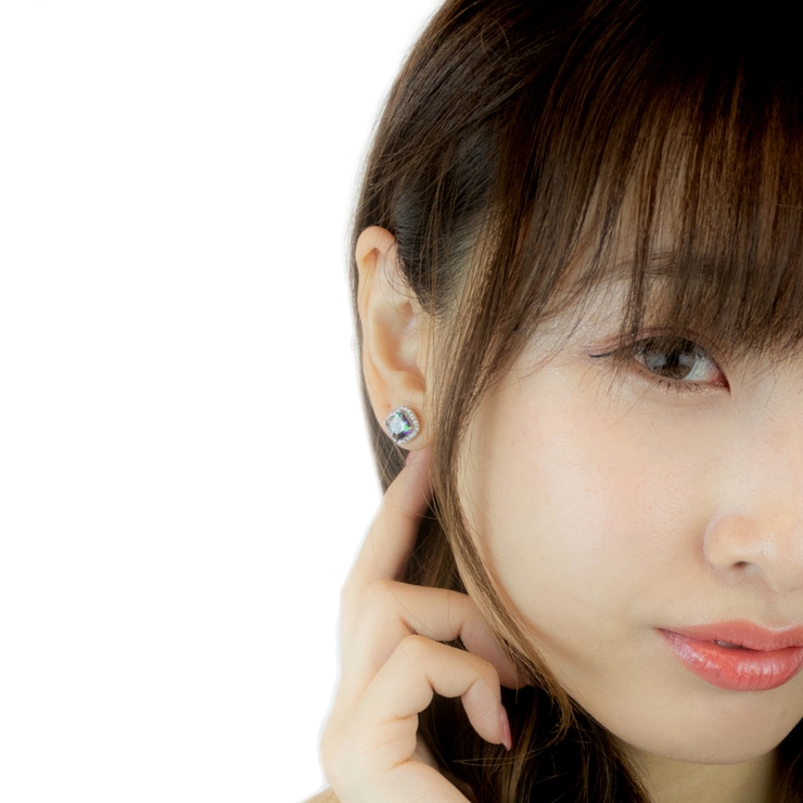 e.m.（イーエム）の「ミスティッククォーツオブリークピアス(S