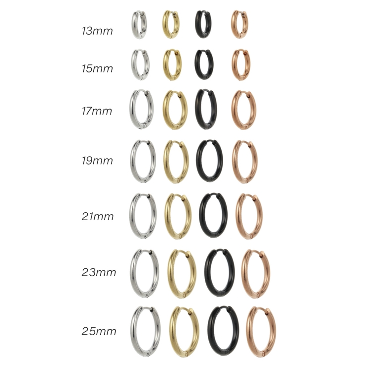 フープピアス レディース メンズ | アクセサリーショップPIENA | 詳細画像7 