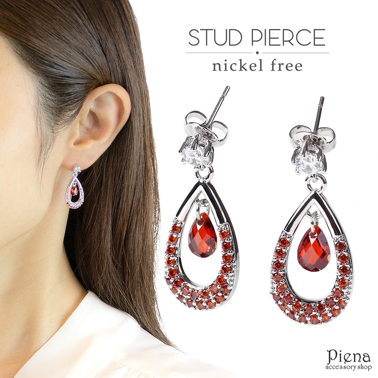 ピアス レディース ティアドロップ | アクセサリーショップPIENA | 詳細画像1 
