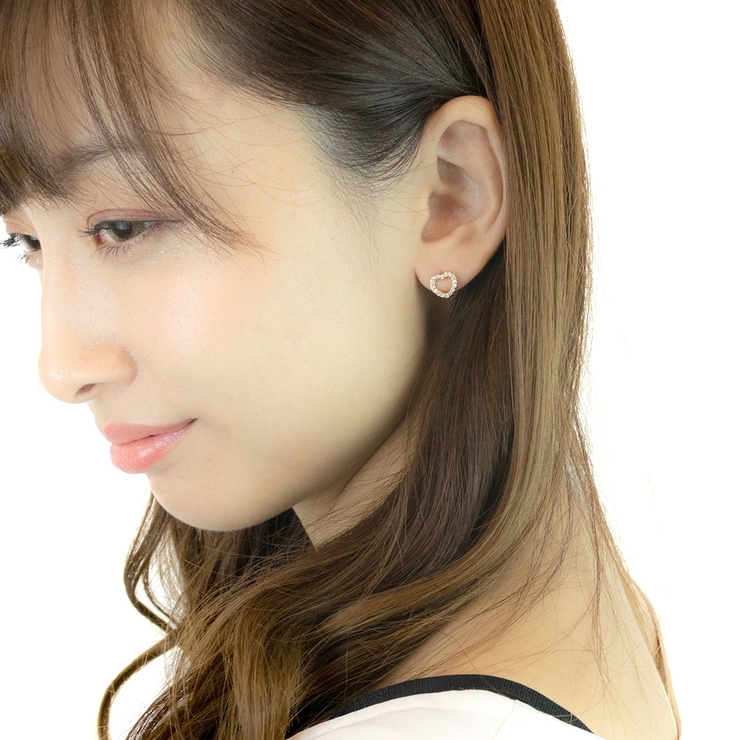 ピアス レディース オープンハート | アクセサリーショップPIENA | 詳細画像3 