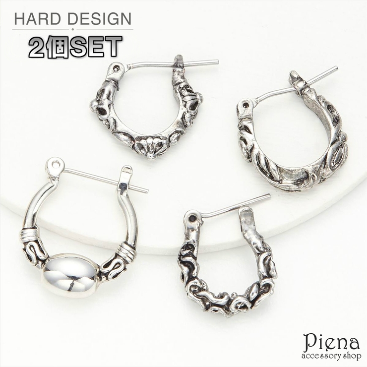 フープピアス メンズ レディース | アクセサリーショップPIENA | 詳細画像1 