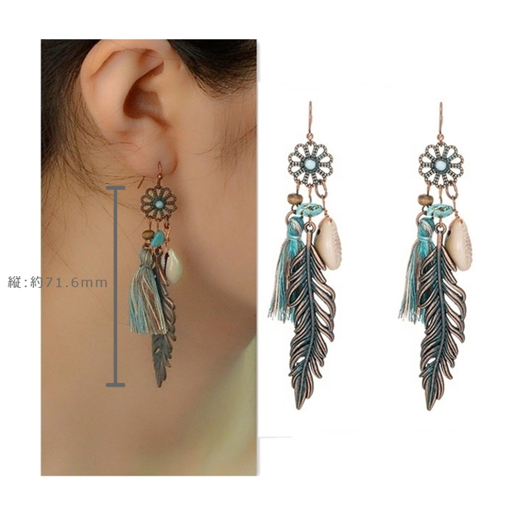 フックピアス レディース インディアンピアス[品番：PENA0023725