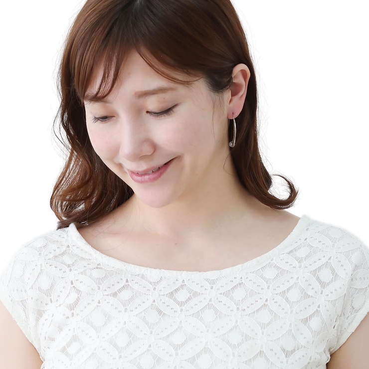 ハーフフープピアス レディース フェイクターコイズ | アクセサリーショップPIENA | 詳細画像7 