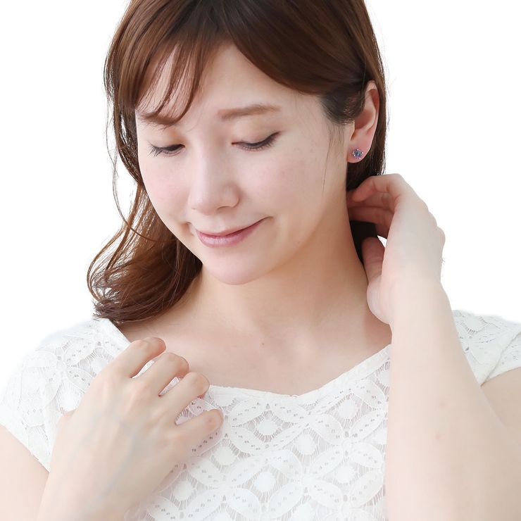 スタッドピアス レディース ミスティッククォーツ | アクセサリーショップPIENA | 詳細画像8 