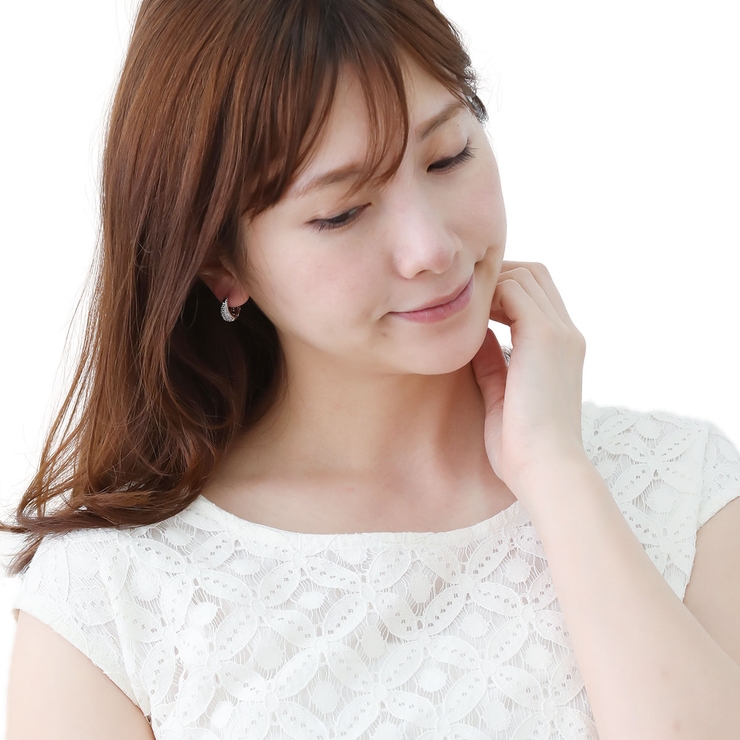 フープピアス レディース キュービックジルコニア | アクセサリーショップPIENA | 詳細画像7 