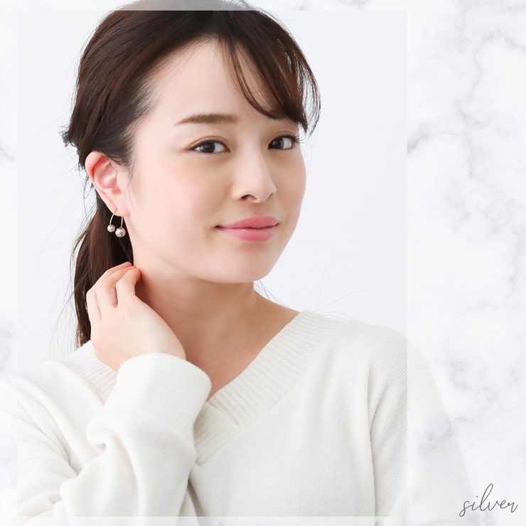 vie ダブルボールピアス キャッチピアス | アクセサリーショップPIENA | 詳細画像4 