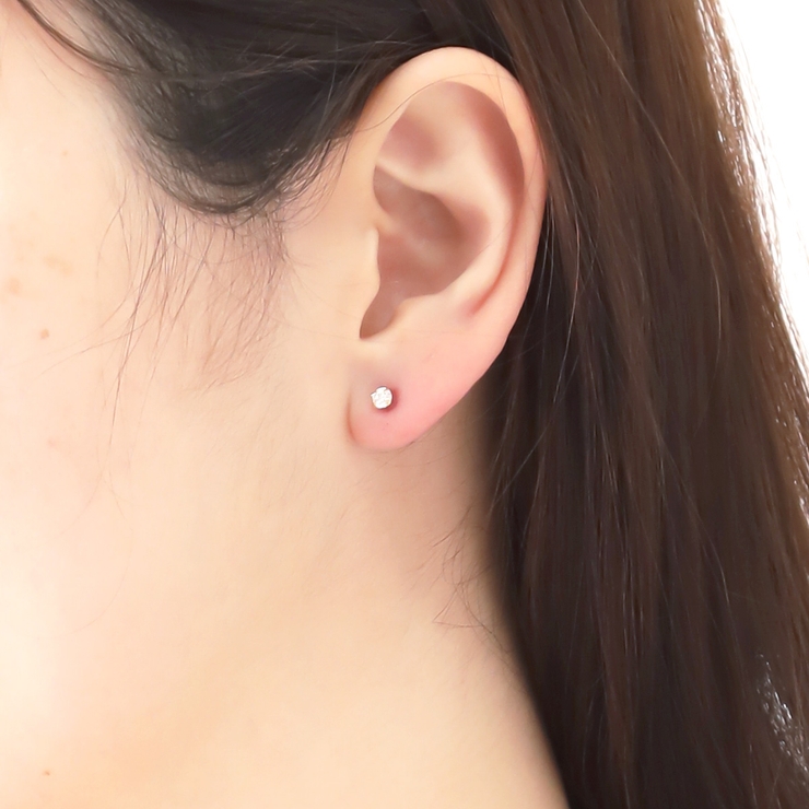 スタッドピアス レディース K18金ポスト[品番：PENA0023738