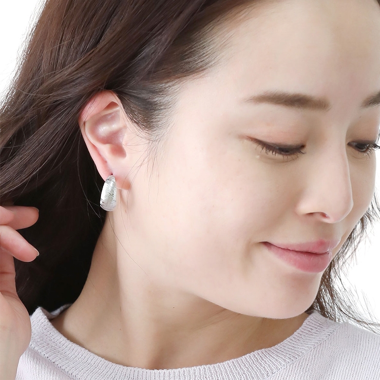 フープピアス レディース つや消し | アクセサリーショップPIENA | 詳細画像13 