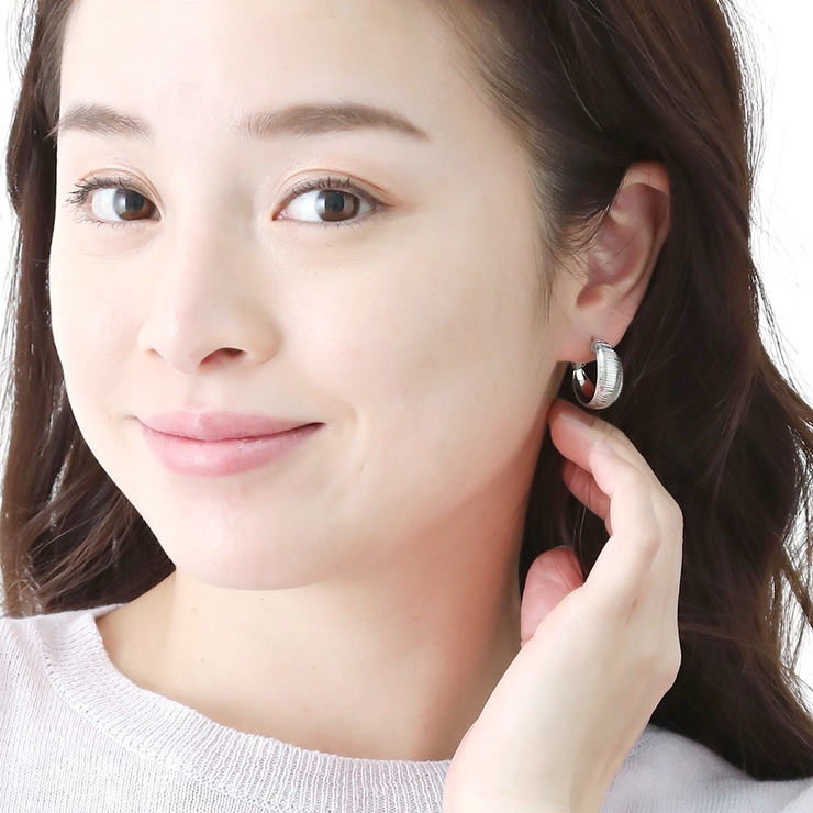 フープピアス レディース つや消し | アクセサリーショップPIENA | 詳細画像12 