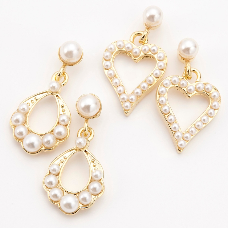 ピアス レディース フェイクパール | アクセサリーショップPIENA | 詳細画像2 