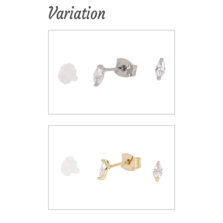 スタッドピアス レディース 楕円 | アクセサリーショップPIENA | 詳細画像3 