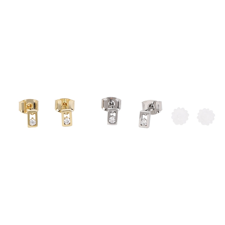 スタッドピアス レディース 長方形 | アクセサリーショップPIENA | 詳細画像11 