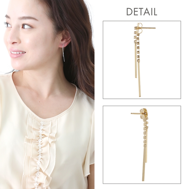 スタッドピアス レディース アシンメトリー | アクセサリーショップPIENA | 詳細画像5 