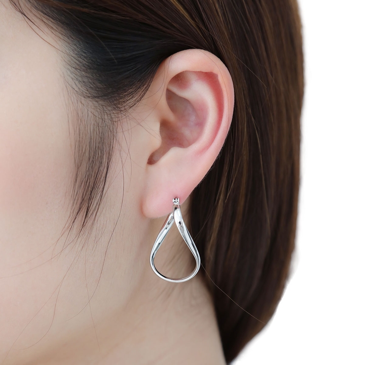 フープピアス レディース チタンポスト | アクセサリーショップPIENA | 詳細画像7 