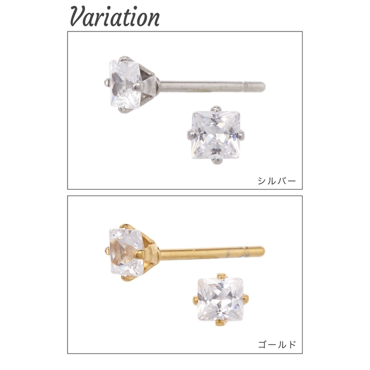 スタッドピアス レディース サージカルステンレス製 | アクセサリーショップPIENA | 詳細画像2 