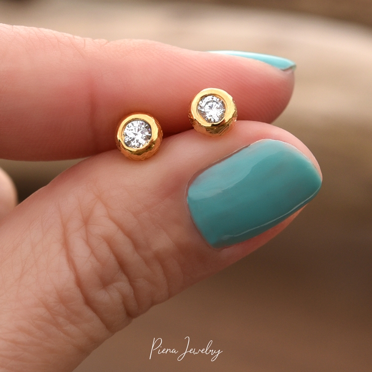 ハワイアンジュエリー キュービックジルコニア 一粒ピアス | アクセサリーショップPIENA | 詳細画像5 