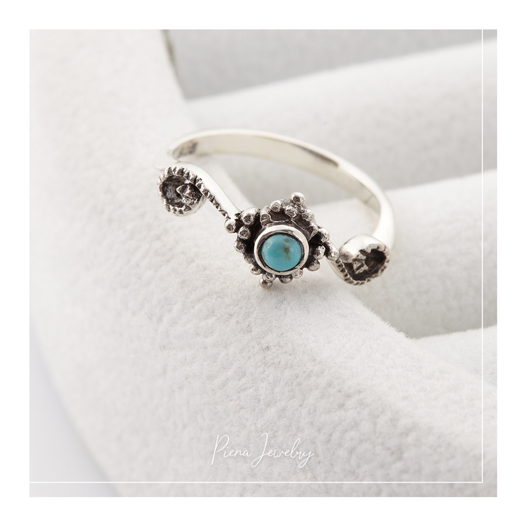 ターコイズシルバーリング レディース シルバー925[品番：PENA0028740