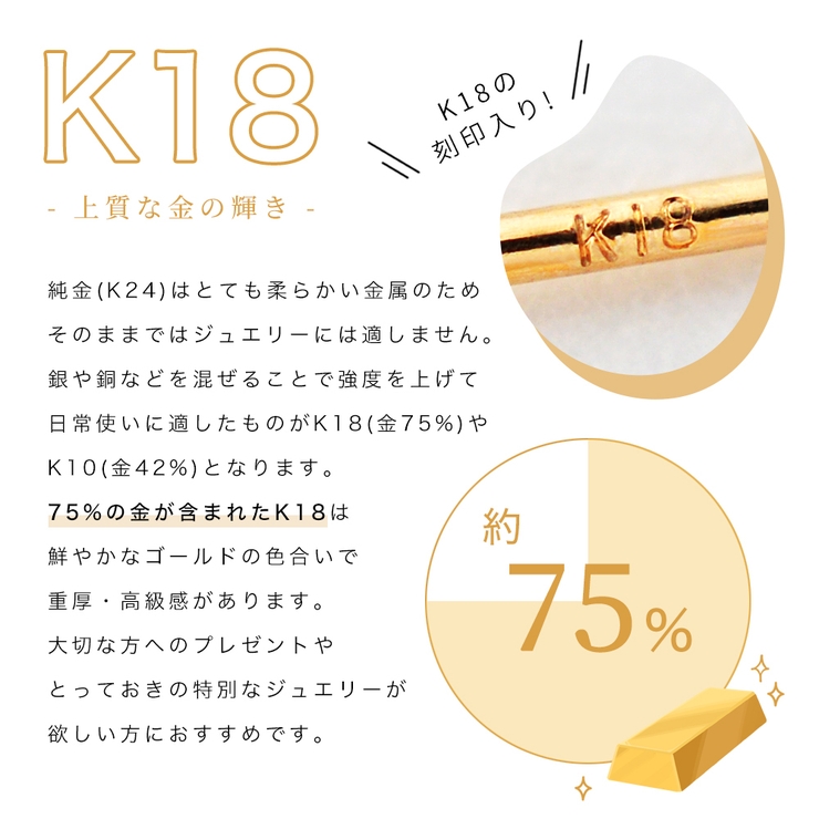 K18フープピアス スナップ クロッシング | アクセサリーショップPIENA | 詳細画像11 