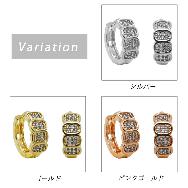フープピアス レディース ハーフ | アクセサリーショップPIENA | 詳細画像2 