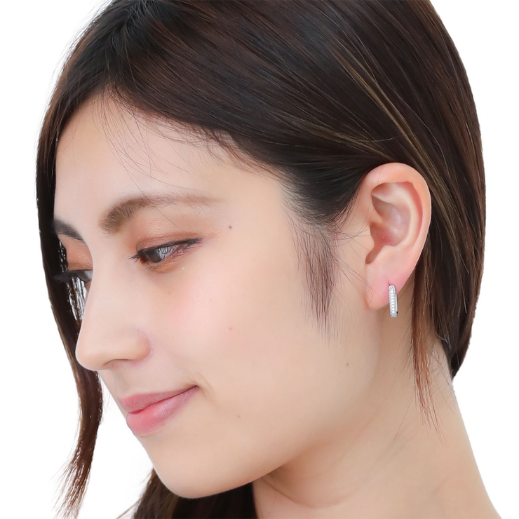 フープピアス レディース ハーフ | アクセサリーショップPIENA | 詳細画像4 