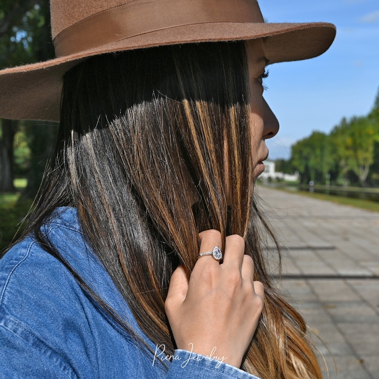 ティアドロップ型リング レディース シルバー925 | アクセサリーショップPIENA | 詳細画像6 