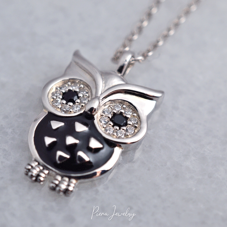 フクロウネックレス チェーン ペンダント[品番：PENA0030694