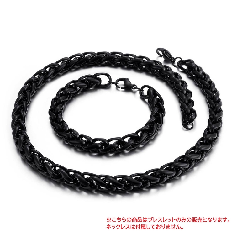 DPULUS ステンレス製 ブレスレット サージカルステンレス316L 極太ダブル喜平チェーンブレスレット