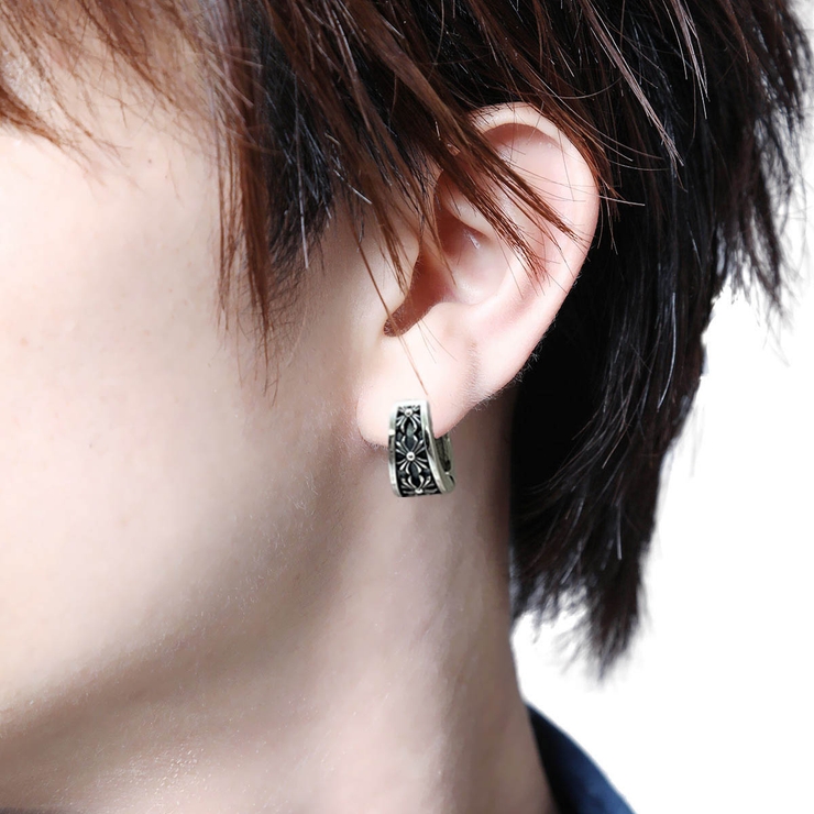 フープピアス メンズ シルバー925[品番：PENA0031377]｜アクセサリー