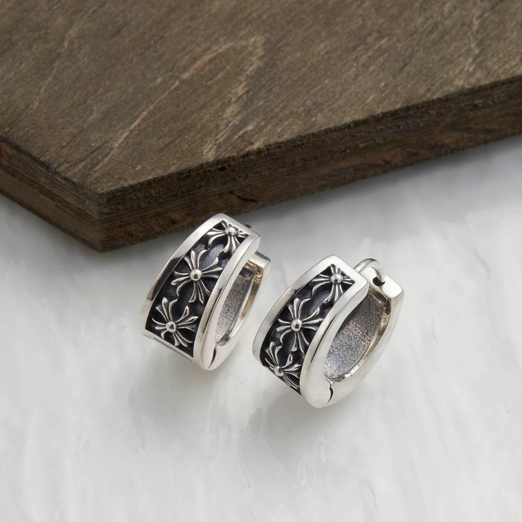 フープピアス メンズ シルバー925[品番：PENA0031377
