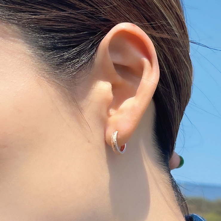 カレイキニフープピアス ハワイアンジュエリー サージカル