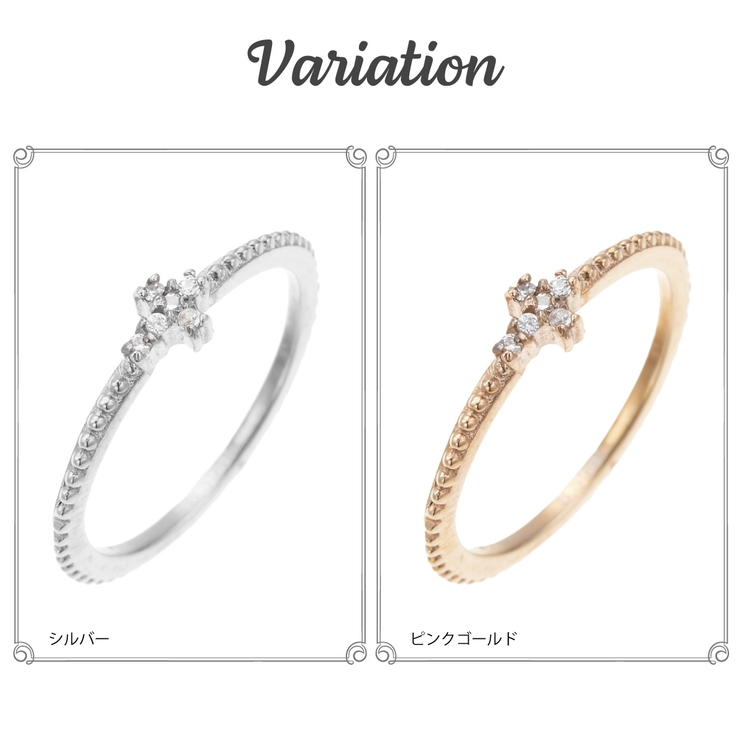 細身プチリング 十字架 クロスモチーフリング | アクセサリーショップPIENA | 詳細画像2 
